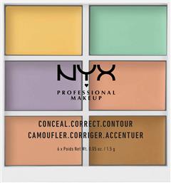Nyx Professional Makeup Conceal. Correct. Contour Color Corrector Palette 6gr από το Pharm24
