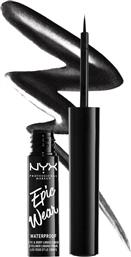 Nyx Professional Makeup Epic Wear Waterproof Πινέλο Eye Liner Black Metal 3.5ml
