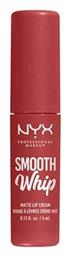 Nyx Professional Makeup Smooth Whip Matte Lip Cream Liquid Κραγιόν Matte 4ml