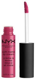 Nyx Professional Makeup Soft Matte Lip Cream Long Lasting Liquid Κραγιόν Matte 18 Prague 8ml