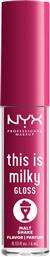 Nyx Professional Makeup This Is Milky Lip Gloss 12 Malt Shake 4ml