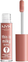 Nyx Professional Makeup This Is Milky Lip Gloss 19 Choco Latte Shake 4ml