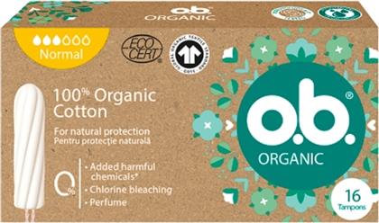 O.B. Ταμπόν Organic 100% Organic Cotton Tampons για Κανονική Ροή 16τμχ από το Pharm24