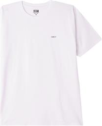 Obey Big Brother Classic Ανδρικό T-shirt Λευκό με Στάμπα