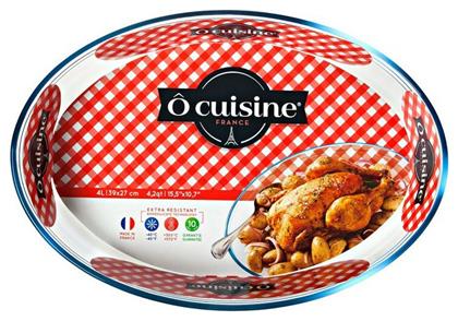 Ocuisine Οβάλ Πυρίμαχο Σκεύος Γυάλινο 39x27cm