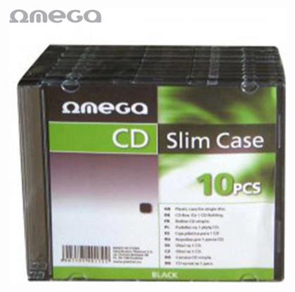 Omega Slim CD Case Black 10pcs