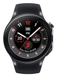 OnePlus Watch 2 Stainless Steel 47mm Αδιάβροχο με Παλμογράφο (Black Steel)