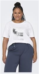 Only Carmakoma T-Shirt Λευκο