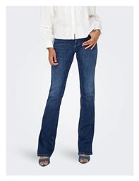 Only Γυναικείο Jean Παντελόνι Καμπάνα Dark Blue Denim