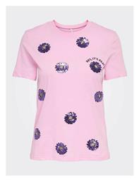 Only Γυναικείο T-shirt Ροζ