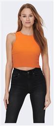 Only Kerry Γυναικείο Crop Top Αμάνικο Καλοκαιρινό Orange Peel από το Z-mall