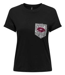 Only Life Γυναικείο Αθλητικό T-shirt Fast Drying Μαύρο