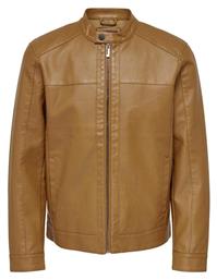 Only & Sons 22012339 Biker Μπουφάν από Δερματίνη