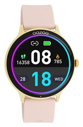 Oozoo Q00131 45mm Smartwatch με Παλμογράφο (Ροζ Χρυσό)