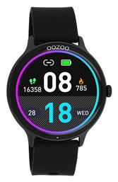 Oozoo Q00134 45mm Smartwatch με Παλμογράφο (Μαύρο)