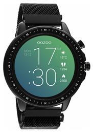 Oozoo Q00309 45mm Smartwatch με Παλμογράφο (Μαύρο)