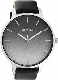 Oozoo Timepieces Ρολόι με Μαύρο Δερμάτινο Λουράκι