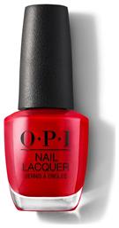 OPI Lacquer Gloss Βερνίκι Νυχιών Μακράς Διαρκείας Big Apple Red 15ml