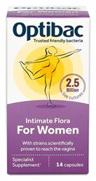 OptiBac Intimate Flora for Women 14 κάψουλες