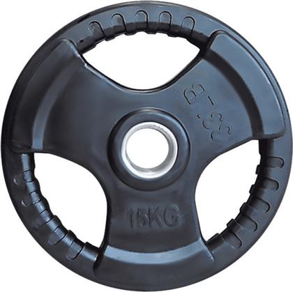 Optimum Δίσκος Ολυμπιακού Τύπου Λαστιχένιος 1 x 15kg Φ50mm με Λαβές