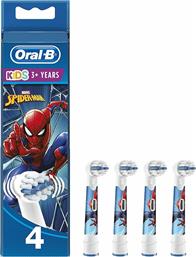 Oral-B Ανταλλακτικό για Ηλεκτρική Οδοντόβουρτσα Kids Spiderman για 3+ χρονών 4τμχ από το Pharm24
