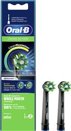 Oral-B Cross Action CleanMaximiser Black Edition Ανταλλακτικές Κεφαλές για Ηλεκτρική Οδοντόβουρτσα 2τμχ από το e-shop