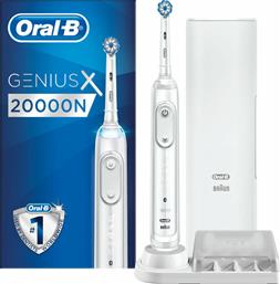 Oral-B Genius X 20000N Ηλεκτρική Οδοντόβουρτσα με Αισθητήρα Πίεσης White από το Plus4u