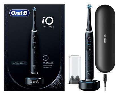 Oral-B iO Series 10 Ηλεκτρική Οδοντόβουρτσα με Χρονομετρητή, Αισθητήρα Πίεσης και Θήκη Ταξιδίου Cosmic Black από το Pharm24