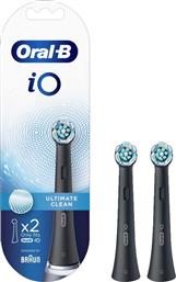 Oral-B iO Ultimate Clean Black Ανταλλακτικές Κεφαλές για Ηλεκτρική Οδοντόβουρτσα 319832 2τμχ από το Pharm24