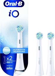 Oral-B iO Ultimate Clean White Ανταλλακτικές Κεφαλές για Ηλεκτρική Οδοντόβουρτσα 319795 2τμχ από το e-shop