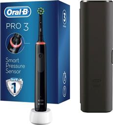 Oral-B Pro 3 3500 Cross Action Ηλεκτρική Οδοντόβουρτσα με Αισθητήρα Πίεσης και Θήκη Ταξιδίου από το Pharm24