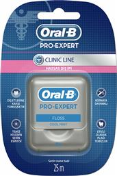 Oral-B Pro Expert Clinic Line Floss Κερωμένο Οδοντικό Νήμα με Γεύση Cool Mint 25m από το Pharm24