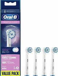 Oral-B Sensitive Clean Clean&Care Value Pack Ανταλλακτικές Κεφαλές για Ηλεκτρική Οδοντόβουρτσα 4τμχ από το Pharm24
