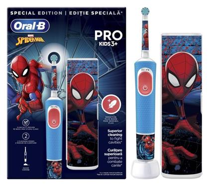 Oral-B Spiderman Ηλεκτρική Οδοντόβουρτσα για 3+ Χρονών Μπλε