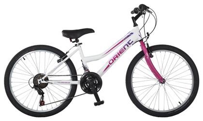 Orient Excel 24'' Παιδικό Mountain Bike 21 Ταχυτήτων Λευκό/Φούξια Λευκό