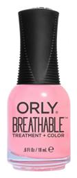 Orly Breathable Polish Gloss Βερνίκι Νυχιών Ροζ Happy Healthy 18ml