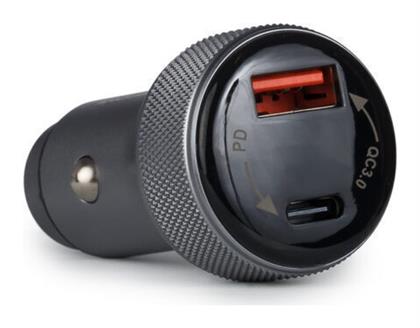 Osio Φορτιστής Αυτοκινήτου με Θύρες 1xUSB-A 1xType-C