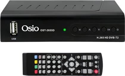 Osio OST-2655D Ψηφιακός Δέκτης Mpeg-4 Full HD (1080p) με Λειτουργία PVR (Εγγραφή σε USB) Σύνδεσεις HDMI / USB από το Media Markt