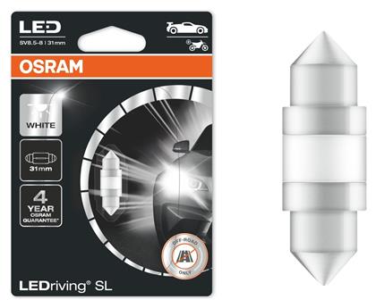 Osram Blister Λάμπες C5W LED Ψυχρό Λευκό