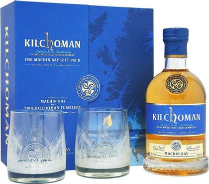 ΟΥΙΣΚΙ KILCHOMAN MACHIR BAY GIFT PACK ΜΕ 2 ΕΓΧΑΡΑΚΤΑ ΠΟΤΗΡΙΑ 700 ML