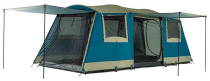 OZtrail Bungalow Dome Σκηνή Camping Τούνελ Μπλε με Διπλό Πανί 3 Εποχών για 9 Άτομα 540x220x200εκ.