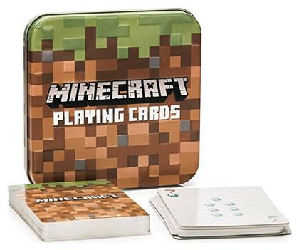 Paladone Minecraft Σετ Συλλεκτική Τράπουλα 2τμχ Πλαστικοποιημένη για Poker σε Μεταλλικό Κουτί