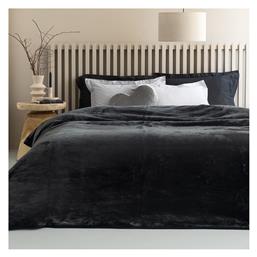 Palamaiki Fani Κουβέρτα Fleece Υπέρδιπλη 220x240εκ. Black