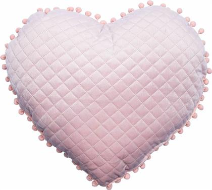Palamaiki Διακοσμητικό Μαξιλάρι Κούνιας ''Heart'' Ροζ 38x40cm από το Spitishop