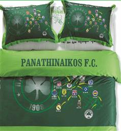 Palamaiki Σετ Παιδικό Κουβερλί Ημίδιπλο με Μαξιλαροθήκη Panathinaikos Πράσινο 170x250εκ. από το Aithrio