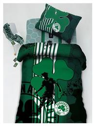 Palamaiki Σετ Σεντόνια Μονά Βαμβακερά Panathinaikos F.c. Πρασινο 170x260cm 3τμχ