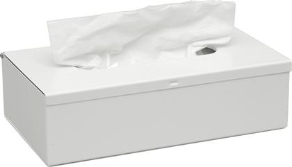 Pam & Co Θήκη για Χαρτομάντηλα Μεταλλική σε Λευκό Χρώμα 25x13x25cm 120-033 από το Katoikein
