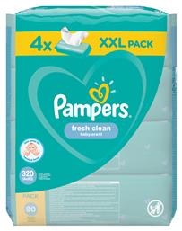 Pampers Fresh Clean 4x80τμχ από το Pharm24