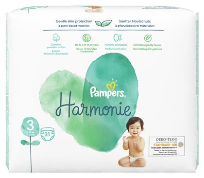 Pampers Harmonie No. 3 για 6-10kg 31τμχ