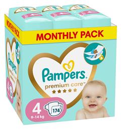 Pampers Premium Care No. 4 για 9-14kg 174τμχ